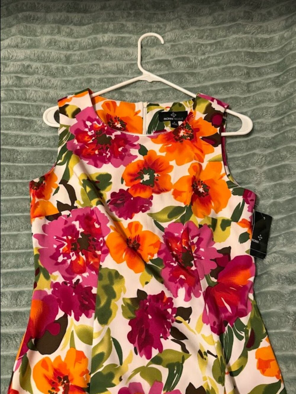Colorful Sleeveless Summer Spring Floral Dress Ronni Nicole Size 8 NWT - Picture 3 of 6